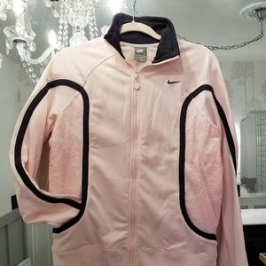 NWOT Pink & Gray Nike Track Suit Large